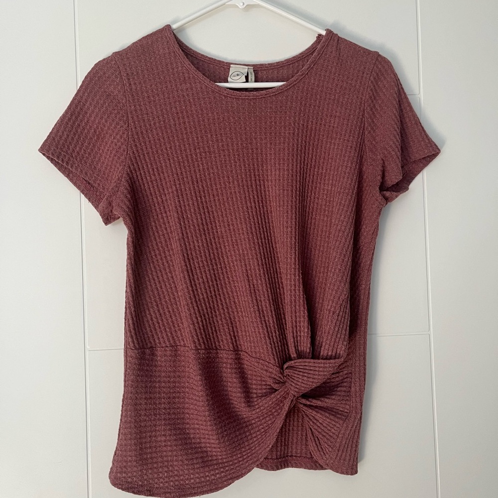 womens paper crane side tie T-shirt